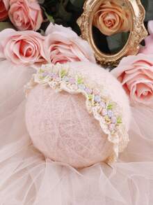 3个婴儿花朵蝴蝶结发带，可爱甜美 - 彩色 - 查看 4