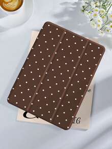 Polka Dot & Minimalist Pattern Tablet Protective Case, Compatible With  9.7/10.2/10.5/10.9/12.9/Pro 11 (10th Gen), Galaxy Tab S6 Lite 10.4", Kindle Paperwhite 12th Gen (2024), Kindle 11th Gen (2022), Offers Soft Shock-Proof Protection, Supports Smart Stand/Auto Wake/Sleep Function - 多色-3 - 查看 2