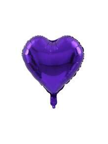 1pc Customizable Foil Heart Balloon, Personalized With Name, Matte Finish Heart Balloon, Valentine's Day Balloon, Personalized Birthday Balloon, Custom Balloon, Self-Designed Balloon - Multicolor - View 27