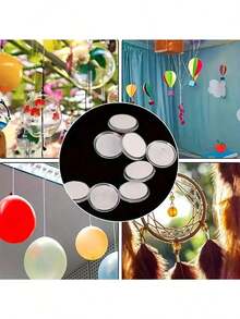 10pcs Mini Transparent Adhesive Hooks, Seamless Hanging Flag Hooks For Valentine's Day Party, Wall Storage Hooks, Party Decor Accessories, DIY Home Decor Hanging Hooks, Ceiling Hooks - Clear - View 10