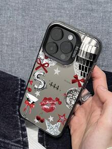 这款迪斯科派对风手机壳饰有444天使数字图案，是全新创意时尚的IMD激光手机壳系列，经典混合材质，具有防震防滑功能，兼容 17/17Air/17Pro/17ProMax、16/16Plus/16ProMax、15、14、13、12、11系列。 - 黑色 - 查看 4