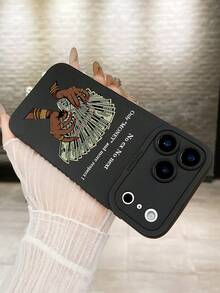 Funda de teléfono "Dinero y respeto" de 1 dólar, cubierta protectora suave de TPU mate negro, protección de lente, impresión del eslogan "No ex no next", diseño estético, protección antideslizante, adecuada para uso diario y regalo de cumpleaños, compatible con iPhone - Negro - Ver 4