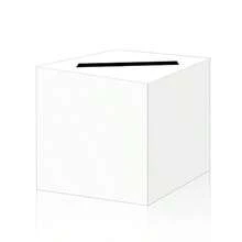 White Money Box Card Box Holder For Wedding Party Birthday  Shower Bridal Shower Raffle Ticket - 1 PACK - View 1
