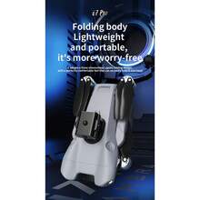 Drone i7 Pro Con Dos Cámaras 720P Control remoto de pantalla 2 baterías Cámara ajustable eléctricamente a 90 grados Dron - Blanco - Ver 4