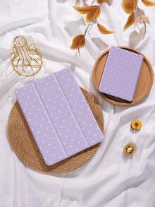 Polka Dot & Minimalist Pattern Tablet Protective Case, Compatible With  9.7/10.2/10.5/10.9/12.9/Pro 11 (10th Gen), Galaxy Tab S6 Lite 10.4", Kindle Paperwhite 12th Gen (2024), Kindle 11th Gen (2022), Offers Soft Shock-Proof Protection, Supports Smart Stand/Auto Wake/Sleep Function - 多色-9 - 查看 5