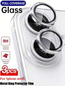 Alloy Metal Ring Camera Lens Protector 3 Packs Silver Camera Lens Protectors Compatible With Iphone 17 Pro Max/17 Air/16 Pro Max/15 Plus/14 Plus/13 Mini/12 Mini/11 Pro Max, Also Compatible With Iphone Cases, And Camera Covers Spring Easter Gift - Silver - View 19