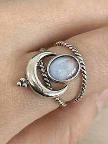 1 pieza Anillo de moda para mujer como regalo del Día de San Valentín, joyería para fiesta de aniversario de boda - 1# - Ver 6