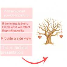 1pc Framed Canvas Wall Art - Fingerprint Tree Design, Heart-Shaped Trunk, Perfect Gift, Ready To Hang, Suitable For Living Room, Bedroom, Office Or Kitchen Decor, Fingerprint Art - Multicolor - View 20