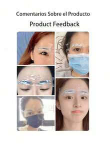20pcs--Transparent Cosmetic Film, Suitable For Eyelash Lifting, Eyebrow Shaping, Lips, Eyebrow Tattooing, Plastic Cover-Up, Removal Of Eyelash Extension Glue, And Eyelash Perming. - Multicolor - View 10
