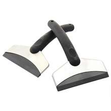 1 pieza Pala quitanieve de acero inoxidable para coche, Limpiador de coche, Rascador de hielo, Accesorios para coche - Negro - Ver 8