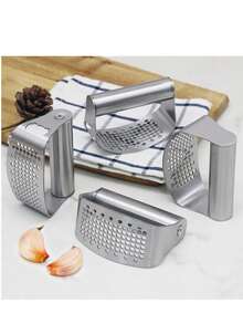 1 Pc Practical Multi-Function Style Bright Silver Stainless Steel Ring Shaped Garlic Press High-Hardness Stainless Steel Construction Garlic Mashing/Ginger Paste Making/Long-Lasting Suitable For Home Kitchen, Baking Seasoning, Party Meal Prep, Travel Camping Manual Garlic & Ginger Masher Kitchen Seasoning Tool Multi-Function Garlic Press Father's Day/New Year/Birthday Gift - Multicolor 1 - View 11