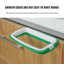 Trash Bag Holder For Kitchen Cabinets Small Garbage Container Rack For Kitchen Pantry Garage - Green - View 9