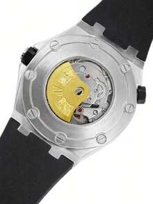 Men's Sports Watch With Battery And Simulated Automatic Design - Verde oscuro - Ver 2