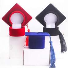 Graduation Cap Shaped Jewelry Box - University Graduation Gift - Badge Pendant Necklace Earring Storage Box - Student Birthday Gift Box - Multicolor - View 7