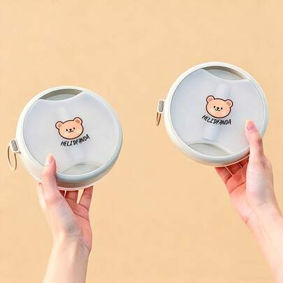 1个塑料/304不锈钢午餐盒，含餐具，便携式密封防漏便当盒，可微波炉加热，可装水果沙拉，配有可重复使用的饭碗，适合学生和成人在学校、办公室、户外露营、野餐、旅行、返校等场合使用。