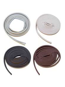 5m Self-Adhesive Door & Window Sealing Strip, Glass Window Shock-Proof Rubber Seal, Foam Soundproof Strip - Multicolor - View 4