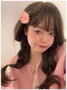 1pc Artificial Flower Hair Clip, Suitable For Travel, Vacation, And Casual Outfits, Claw Clips, Hair Slide - Multicolor - View 8