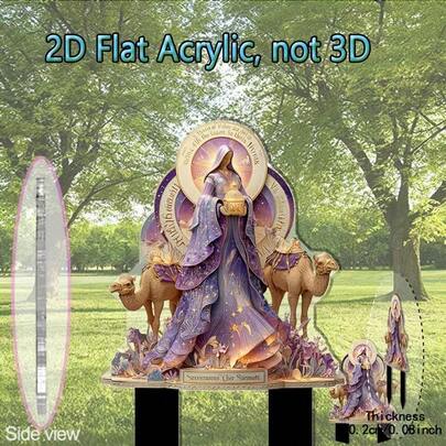 Akryl Nattens drottning utomhusdekor, lämplig för utomhus-, bröllops- och högtidsdekoration