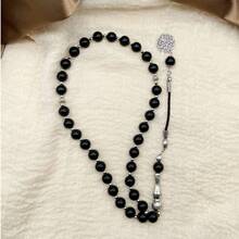 33pcs 10mm Glass Beads Bracelet, Muslim Prayer Beads, Middle Eastern Arabic Style - Multicolor - View 4