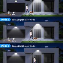Nueva llegada Luz de pared dividida con carga solar Sensor de movimiento inteligente PIR Control remoto infrarrojo para el patio - T-127 - Ver 8