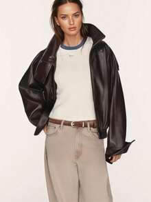 1条女士细腰带，适合搭配牛仔裤和连衣裙，仿皮材质，金色搭扣。 - 彩色 - 查看 4