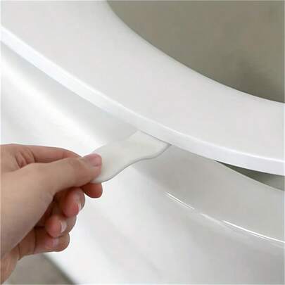 Bộ 4 dụng cụ nâng nắp bồn cầu và tay cầm bồn cầu vệ sinh - Tránh chạm trực tiếp vào bồn cầu - Phụ kiện phòng tắm, dụng cụ nâng nắp bồn cầu không cần dùng tay, lắp đặt bằng keo dán - Không cần thao tác, dụng cụ nâng nắp bồn cầu bằng nhựa ABS cho nhà vệ sinh công cộng, phòng tắm, thích hợp cho gia đình, khách sạn, trường học, bệnh viện.