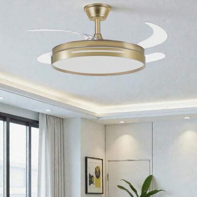 FABRILAMP Ventilatore da soffitto ABRILA DC 59w Mycenae Bianco/Nichel/Pelle 4 pale trasparenti 106d 6 velocità 6980lm 3 colori con telecomando. Include telecomando con intensità regolabile, memoria e timer. Controllo dell'aria estate/inverno. Due lunghezze di asta per diverse altezze del soffitto. Qualità garantita.