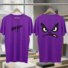 Camiseta  Verão    Ajuste Regular - Roxo - Visão 3