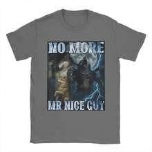 No More Mr Nice Guy T-Shirts Men  Hipster 100% Cotton Tee Shirt O Neck Short Sleeve T Shirts Plus Size Tops - 黑色 - 查看 10
