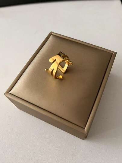 极简主义弧形几何开口戒指，小众设计，优雅百搭，高端珠宝