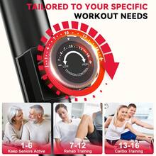 GartistGo Recumbent Exercise Bike, Recumbent Stationary Bike, 150KG Weight Capacity & 8-Level Resistance, Magnetic Recumbent Bike With LCD Monitor, Heart Rate Handle - Black - View 6