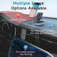 Ultra-Thin Magnetic Phone Holder, Designed Specifically For In-Car Navigation, Foldable Shock-Resistant Magnetic Multifunctional Car Holder. An Essential Gift Item. - Magnetic Bracket - View 7