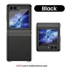 适用于三星 Galaxy ZFold3、ZFold4、ZFold5、ZFold6、ZFOLD7、ZFlip3、ZFlip4、ZFlip5、ZFlip6、ZFlip7FE、ZFlip7 手机壳,电镀边框透明硬质 PC 保护套,时尚百搭 - 彩色 - 查看 43