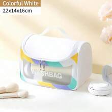 Women's Travel Makeup Bag, Waterproof Cosmetic Toiletry Bag With Convenient Handle, Large Capacity Makeup Organizer - Multicolor - View 5