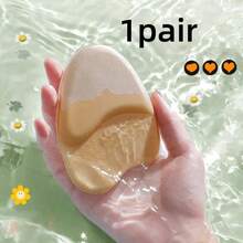 QKC 1双女童高跟鞋，前掌带泡沫防滑垫 - 米色 - 查看 5