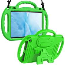 Kids Tablet High Protection Shock-Absorbing Handle Stand Shoulder Strap Protective Case - Green - View 16