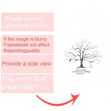 1pc Framed Canvas Wall Art - Fingerprint Tree Design, Heart-Shaped Trunk, Perfect Gift, Ready To Hang, Suitable For Living Room, Bedroom, Office Or Kitchen Decor, Fingerprint Art - Multicolor - View 39