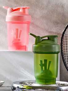 1pc Sports Water Bottle, Outdoor Fitness Creative Cup, Fashionable Drinking Bottle, Ideal Gift For Valentine's Day, Birthday, Gym, School - Multicolor - View 3