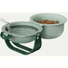 Double-Layer Outdoor Adjustable Pet Water And Dog Food Bowl, Portable Tall Pet Bowl, Foldable And Choking-Proof. - 300ml - View 8