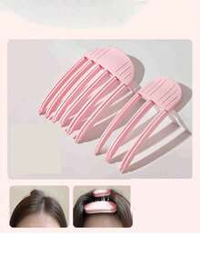 1个风塑梳子发根蓬松定型刘海神器女士高顶发垫发夹固定懒人扁头神器 - 彩色 - 查看 4