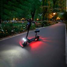 OSOMOTO PATIN ELECTRICO SCOOTER ESO-04PRO 35KM/H, 500W, 100-240V con Asiento Acolchado Suspensión Premium y Frenos de Disco - Negro - Ver 3