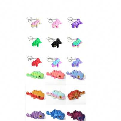 3D打印可爱招财龙汽车、包包、钥匙扣、吊坠、小饰品、礼物、青少年减压玩具、动物模型钥匙扣