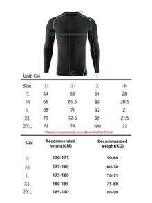 TendenciaPlayera Deportiva Licra Gym Compresión Slim Fit Manga LargaCalidad premium - Líneas grises - Ver 4