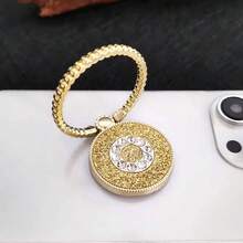 1pc Glitter Rhinestone Ring Phone Holder, Convenient TV/Video Watching Stand, Sturdy Adhesive Grip, Anti-Drop Phone Grip Holder - Multicolor - View 4