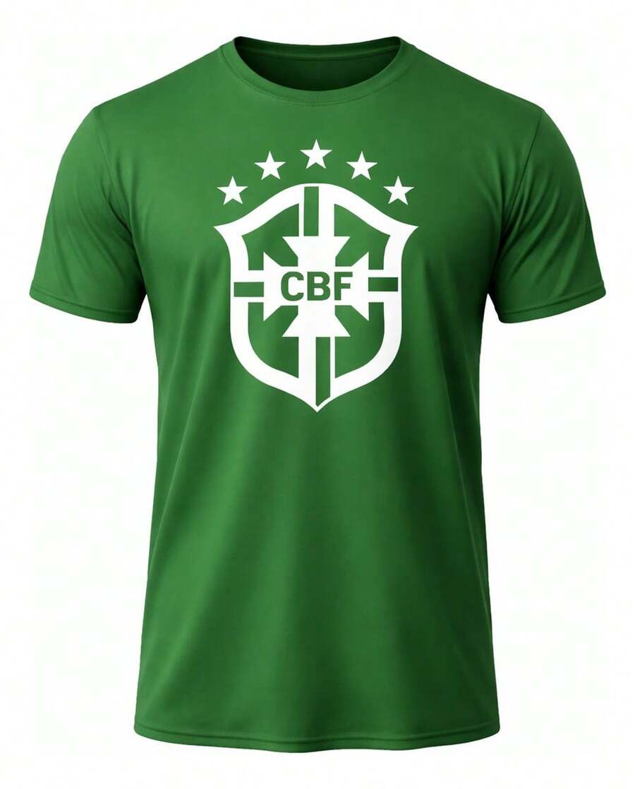 Camiseta Brasil Amarela  Estilo, Conforto E Identidade - Verde - Visão 1
