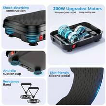 Vibration Plate Exercise Machine, LED Display,Vibrating Plate Exercise Machine For Women Men, Workout Equipment For Home,Can Support 330 Pounds, Full-Body Fat-Burning Exercise, Suitable For Home Use, It Is The Perfect Choice As A Christmas Gift. - 查看 3