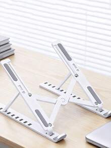 1pc Portable Adjustable Laptop Stand, New Model Notebook Holder Desk Mount With Phone Holder, Multi-Color Options. Suitable For Back To School Season, Work From Home Essentials. - Multicolor - View 11