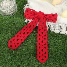 1pc Knitted Floral Headband/Hair Scarf - Multicolor - View 9