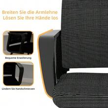 Minimalist Modern Office Chair – Metal Frame, Soft & Comfortable, Home & Office Use, Multiple Colors Available - 黑色 - 查看 5