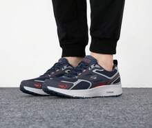 Skechers New Men's Mesh Casual Sports Lightweight Running Shoes - Navy Blue/Red - View 1